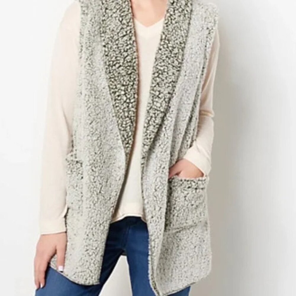 Koolaburra By Ugg Frosted Two Tone Sherpa Vest Gilet Medium